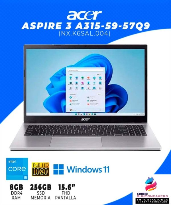 LAPTOP ACER ASPIRE 3 A315-59-57Q9 ( NX.K6SAL.004 .