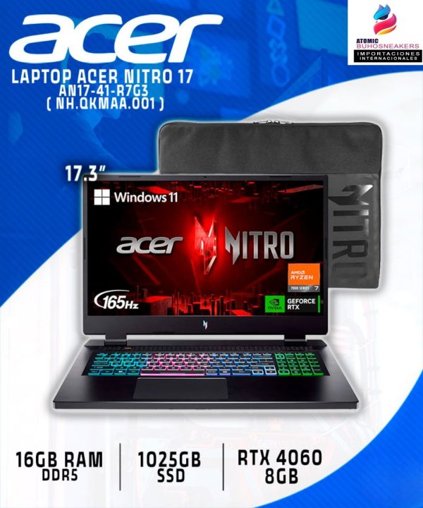 LAPTOP ACER NITRO 17 AN17-41-R7G3 ( NH.QKMAA.001