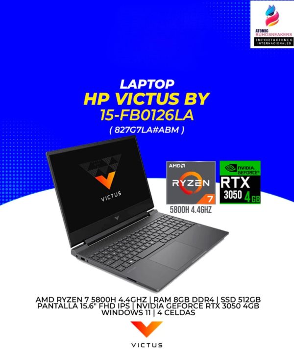 LAPTOP HP VICTUS BY 15-FB0126LA ( 827G7LA#ABM