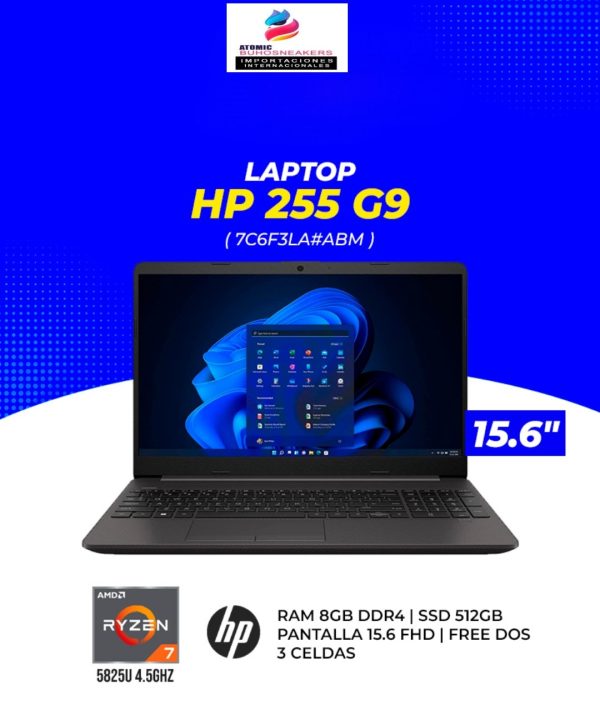 LAPTOP HP 255 G9 ( 7C6F3LA#ABM